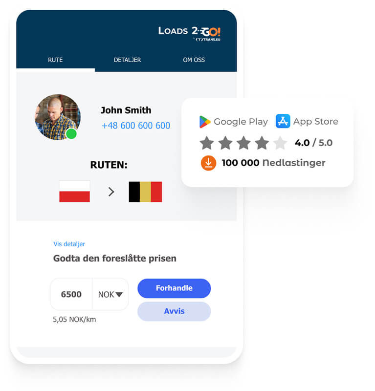 Trans.eu - Trans for forwarders -LOADS2GO mobilapp