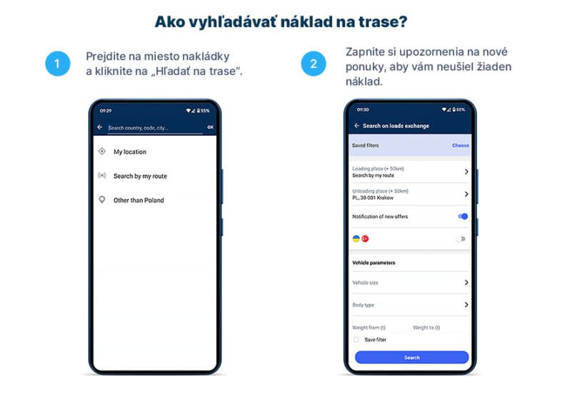 Ako získať náklad pomocou aplikácie Loads2GO!?